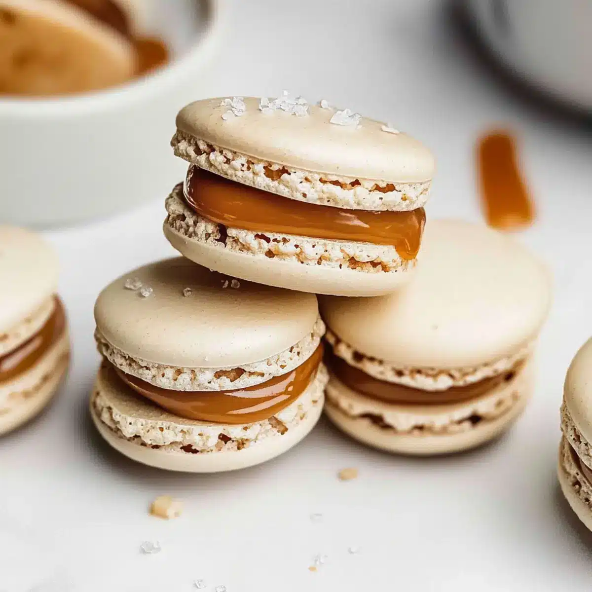 Salted Caramel Macarons