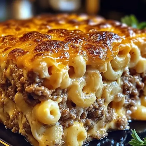 Mac and Cheese Meatloaf Casserole