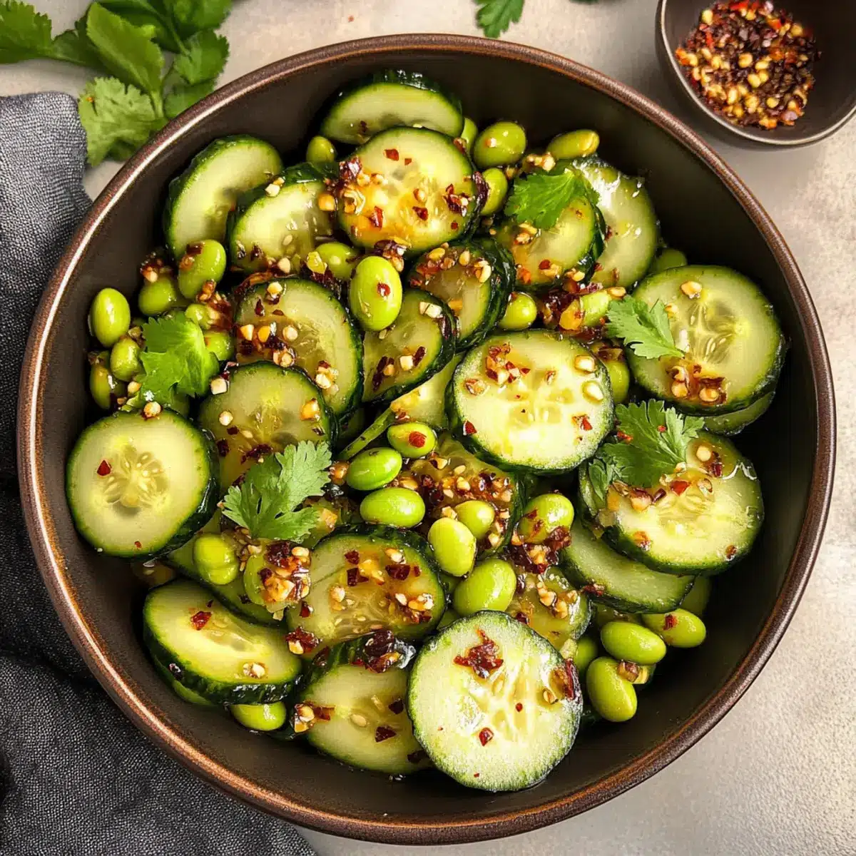 Cucumber Edamame Salad
