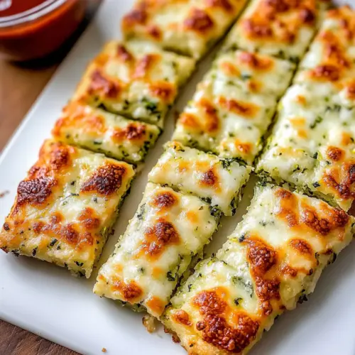 Cheesy Zucchini Breadsticks