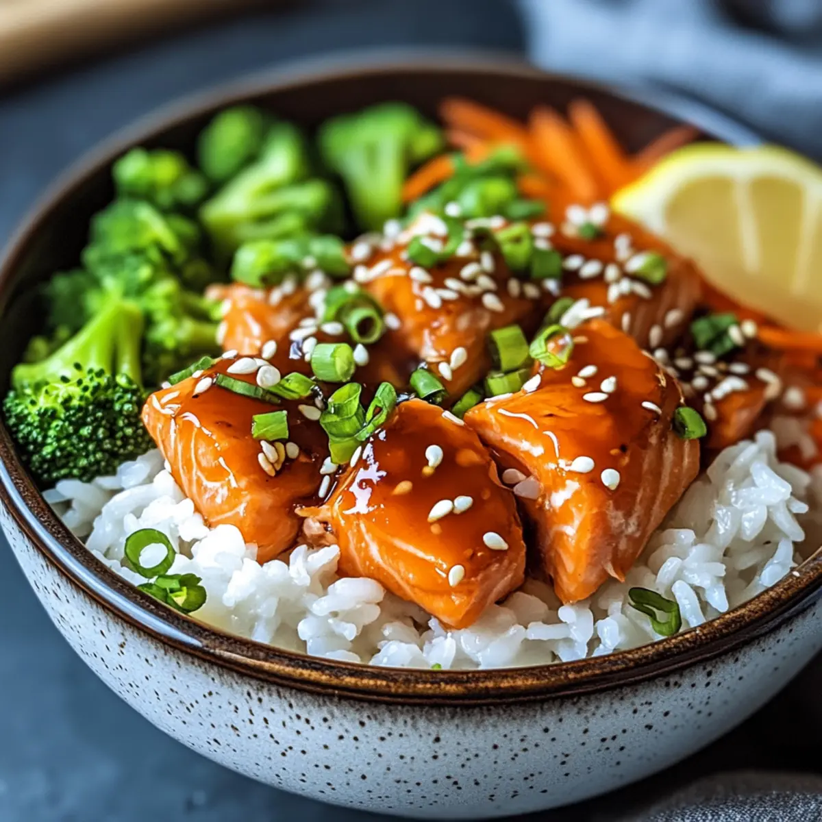 Crispy Salmon and Rice Bowl