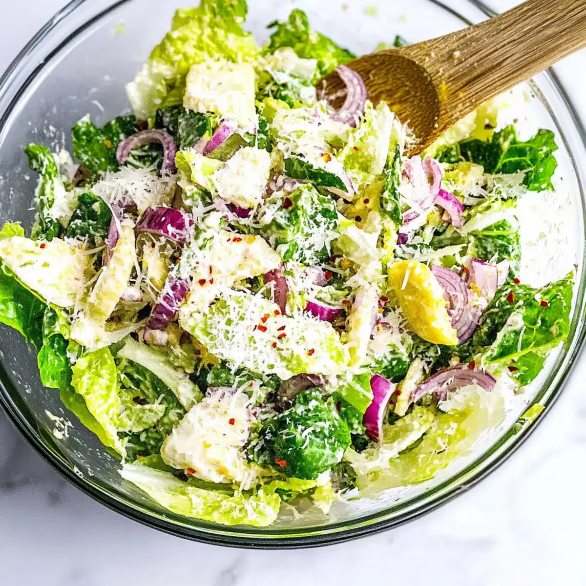 5-Minute Lemon Parmesan Lettuce Salad