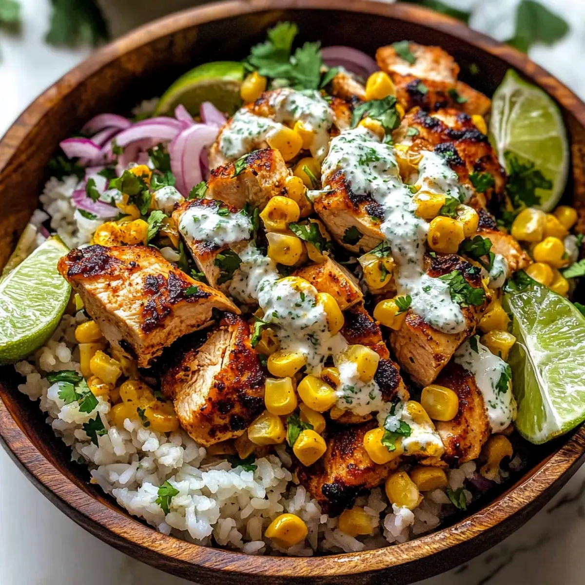 Tasty Street Corn Chicken Bowl