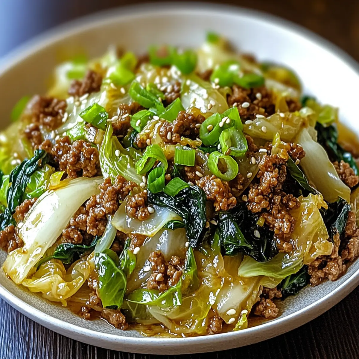 Savory Chinese Ground Beef and Cabbage Stir-Fry in 30 Minutes