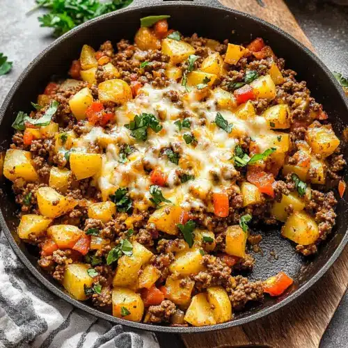 Mexican Ground Beef and Potato Skillet