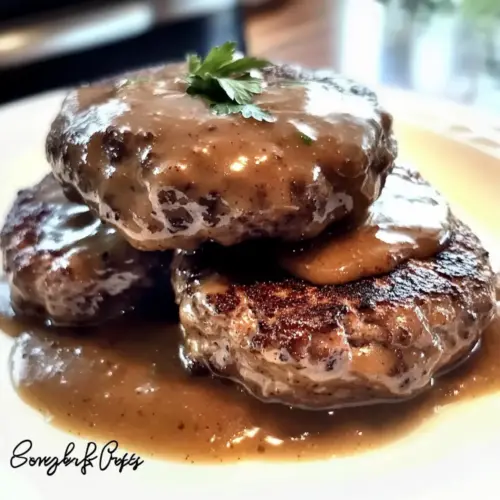 Hamburger Steak with Brown Gravy