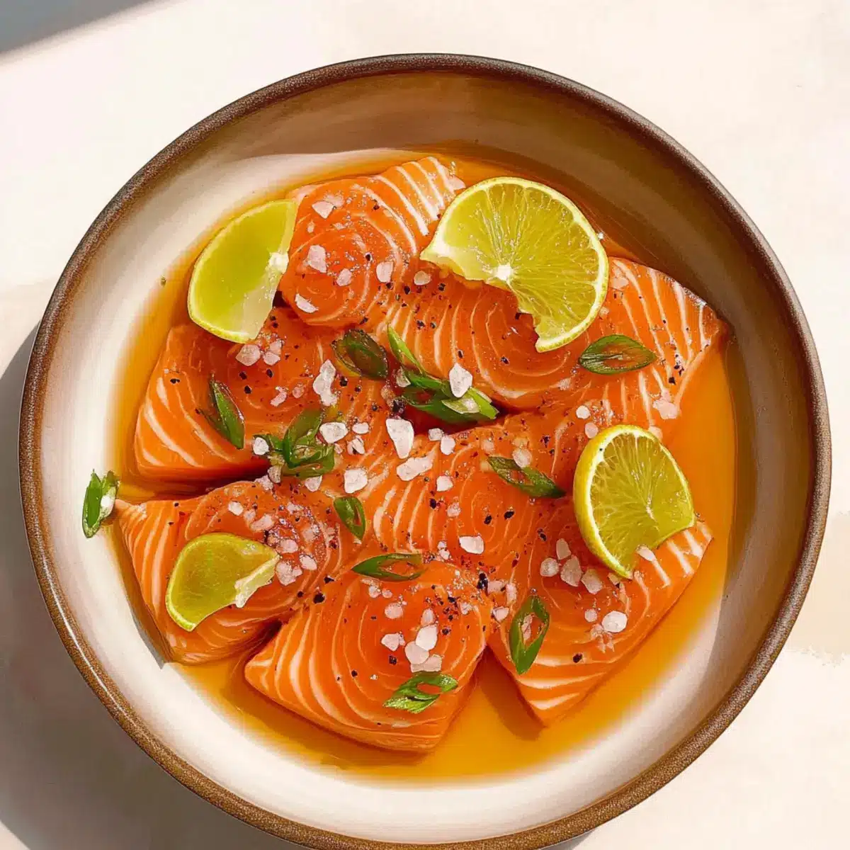 Salmon Crudo with Citrus Soy Dressing