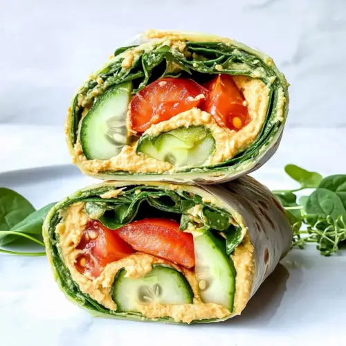 Hummus Veggie Wrap