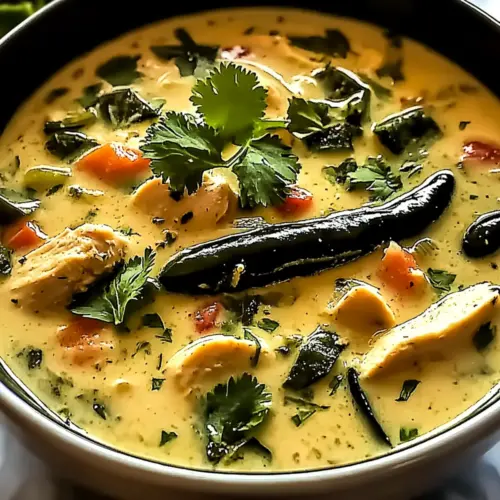 Creamy Chicken Poblano Soup