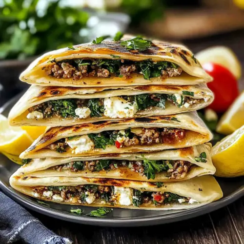 Turkish Gozleme with Lamb