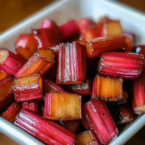 Vegan Maple-Glazed Roasted Rhubarb