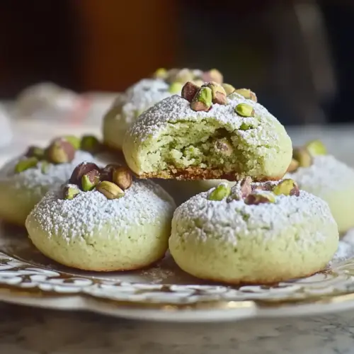 Pistachio Wedding Cookies