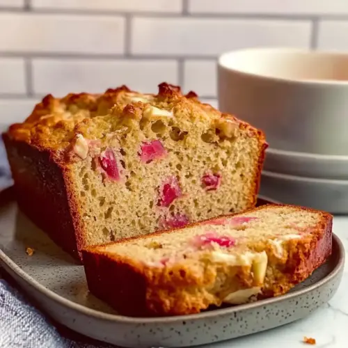 Rhubarb Bread with Sour Cream