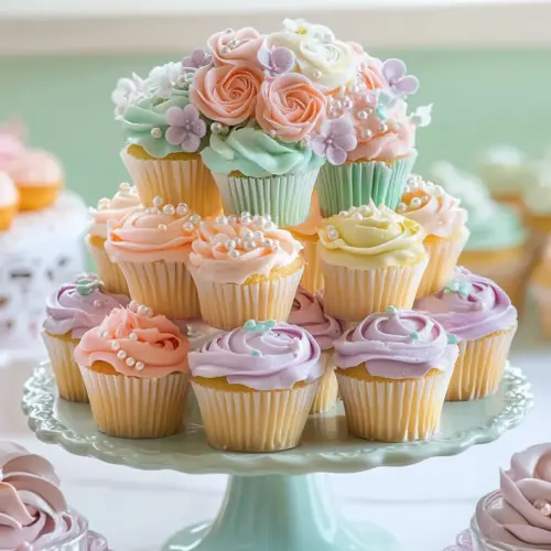 Cupcake Tower Using Dollar Tree Stands