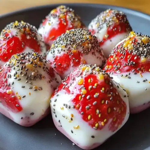 Strawberry Greek Yogurt Bites