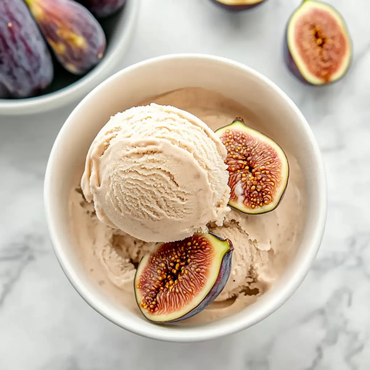 Homemade Fig and Walnut Ice Cream