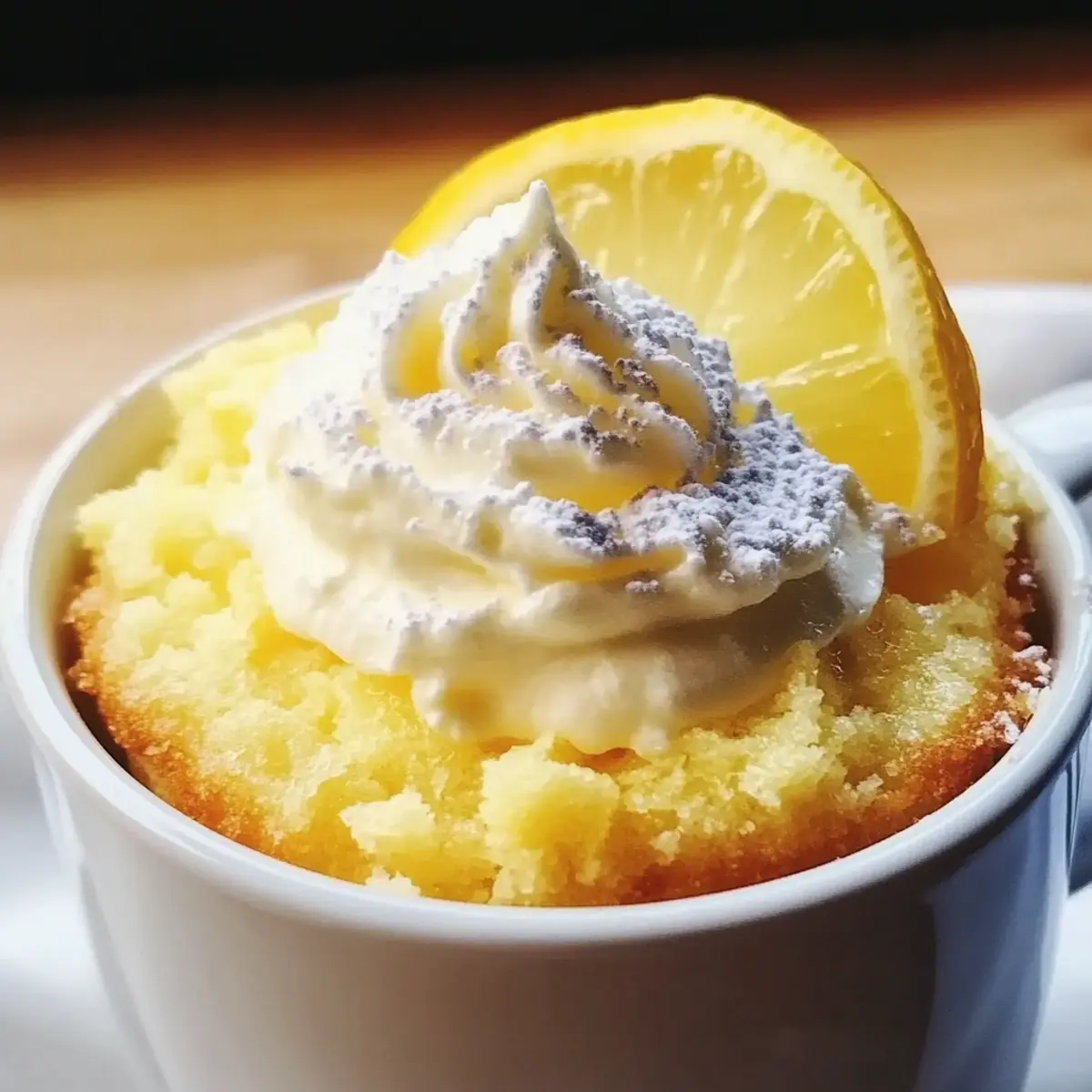 Quick Lemon Mug Cake