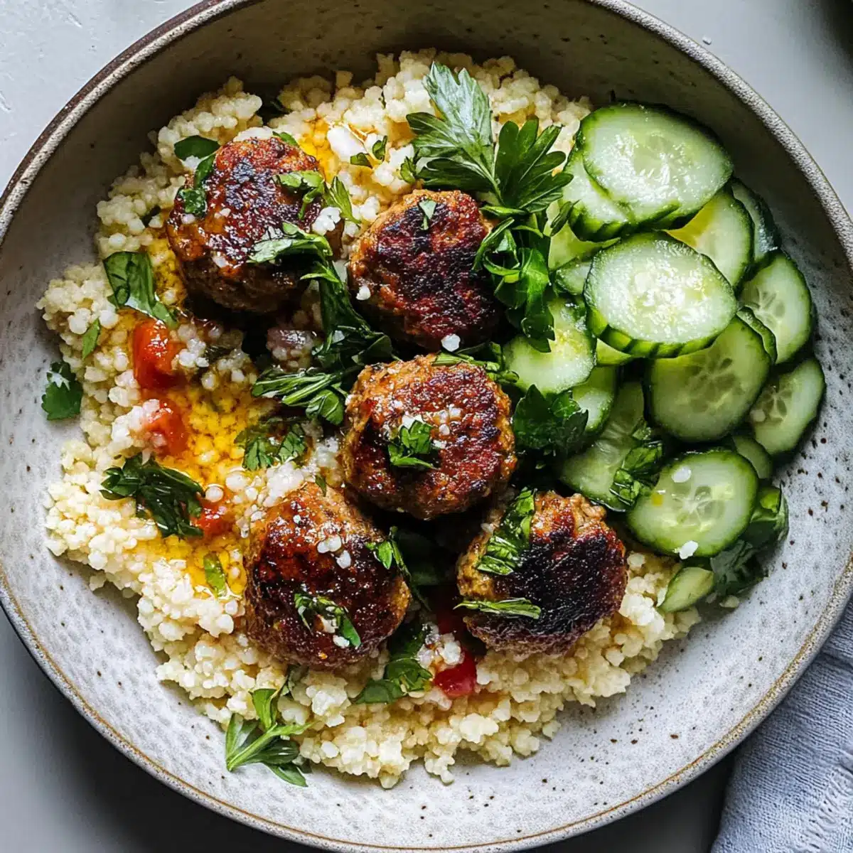 Harissa Chicken Meatballs