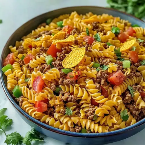 Beef Taco Pasta Salad