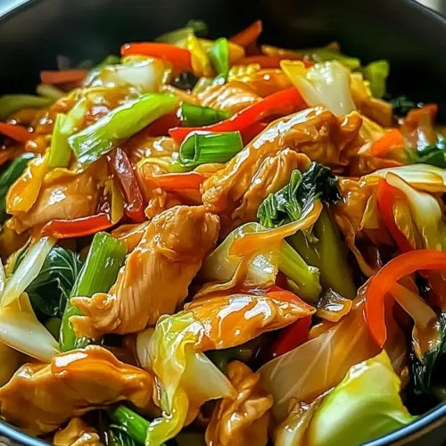 Chinese Chicken Cabbage Stir-Fry