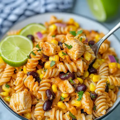 Chicken Enchilada Pasta Salad