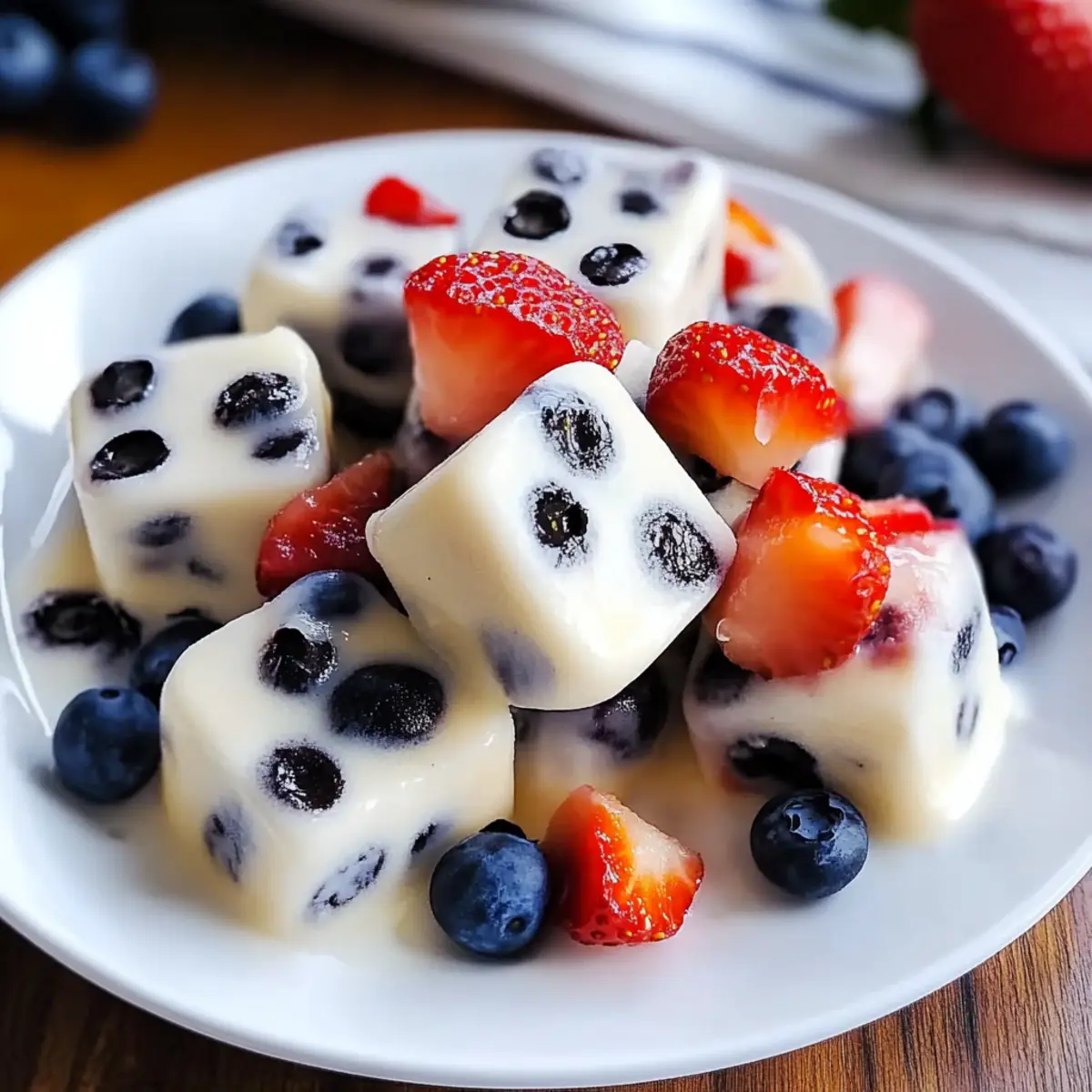 Frozen Greek Yogurt Bites