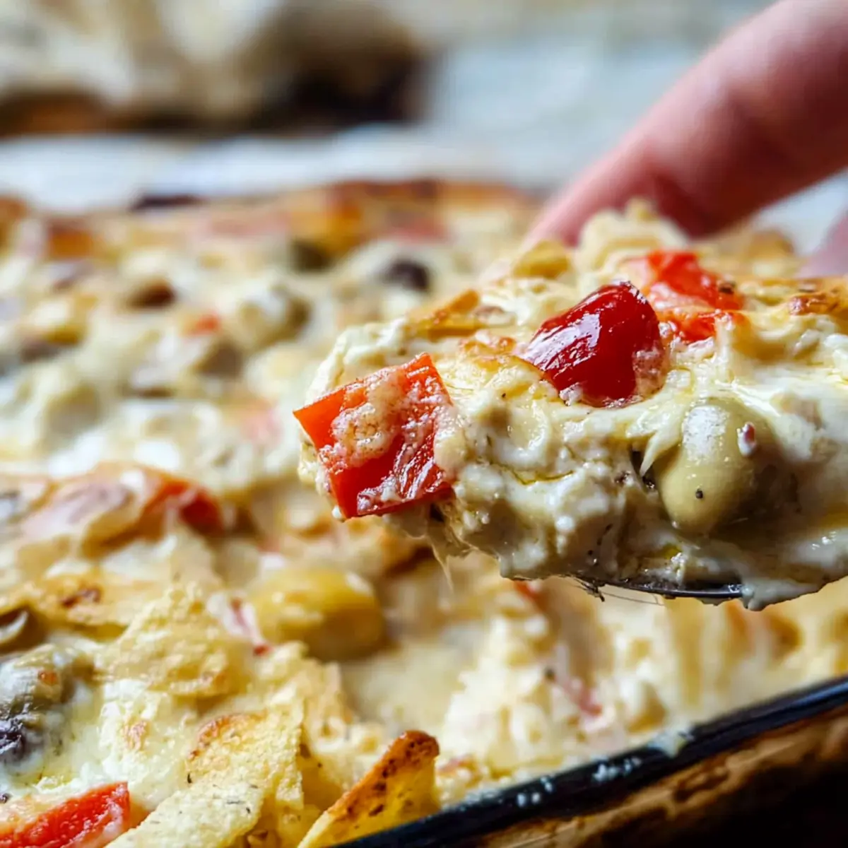 Roasted Garlic Artichoke Olive Dip