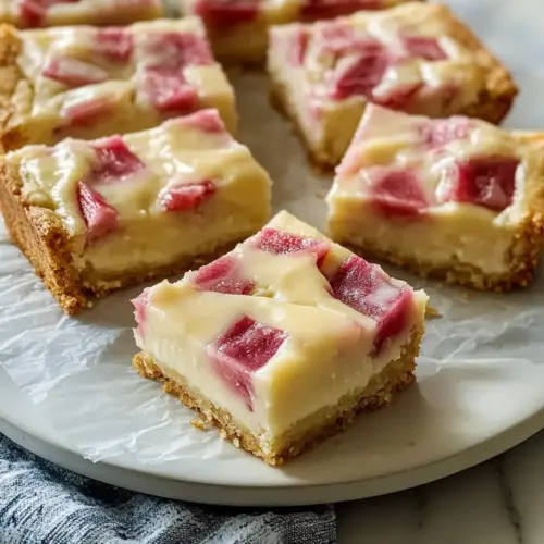 Rhubarb Custard Bars