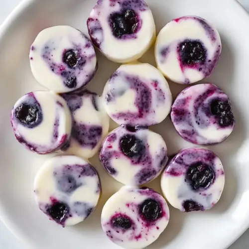 Blueberry Swirl Yogurt Bites