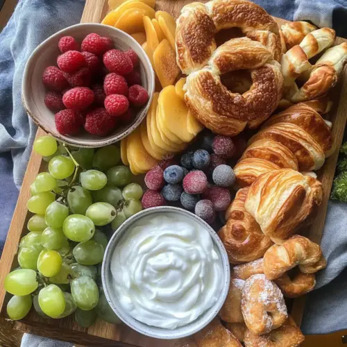 Beautiful Spring Brunch Charcuterie Board