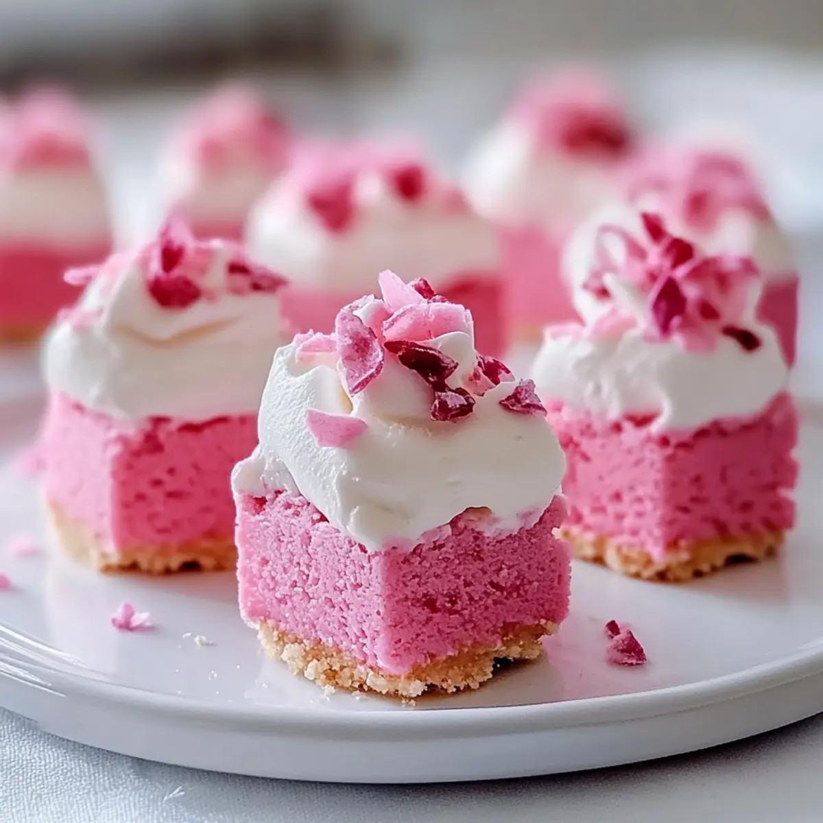 Pink Velvet Cheesecake Bites