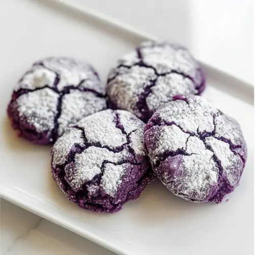 Ube Crinkle Cookies Recipe