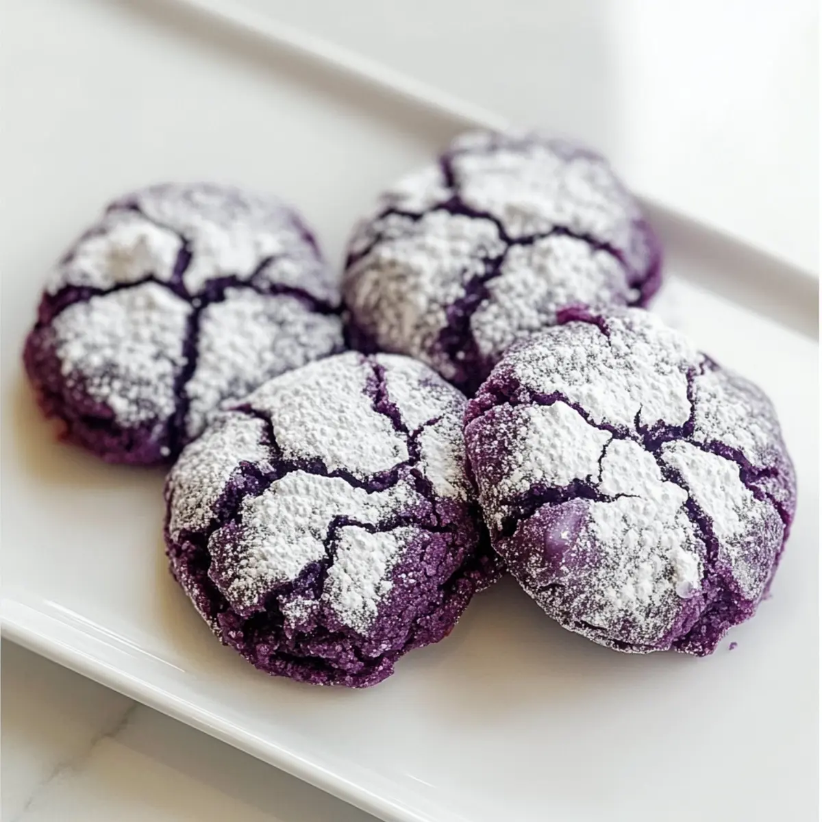 Ube Crinkle Cookies Recipe