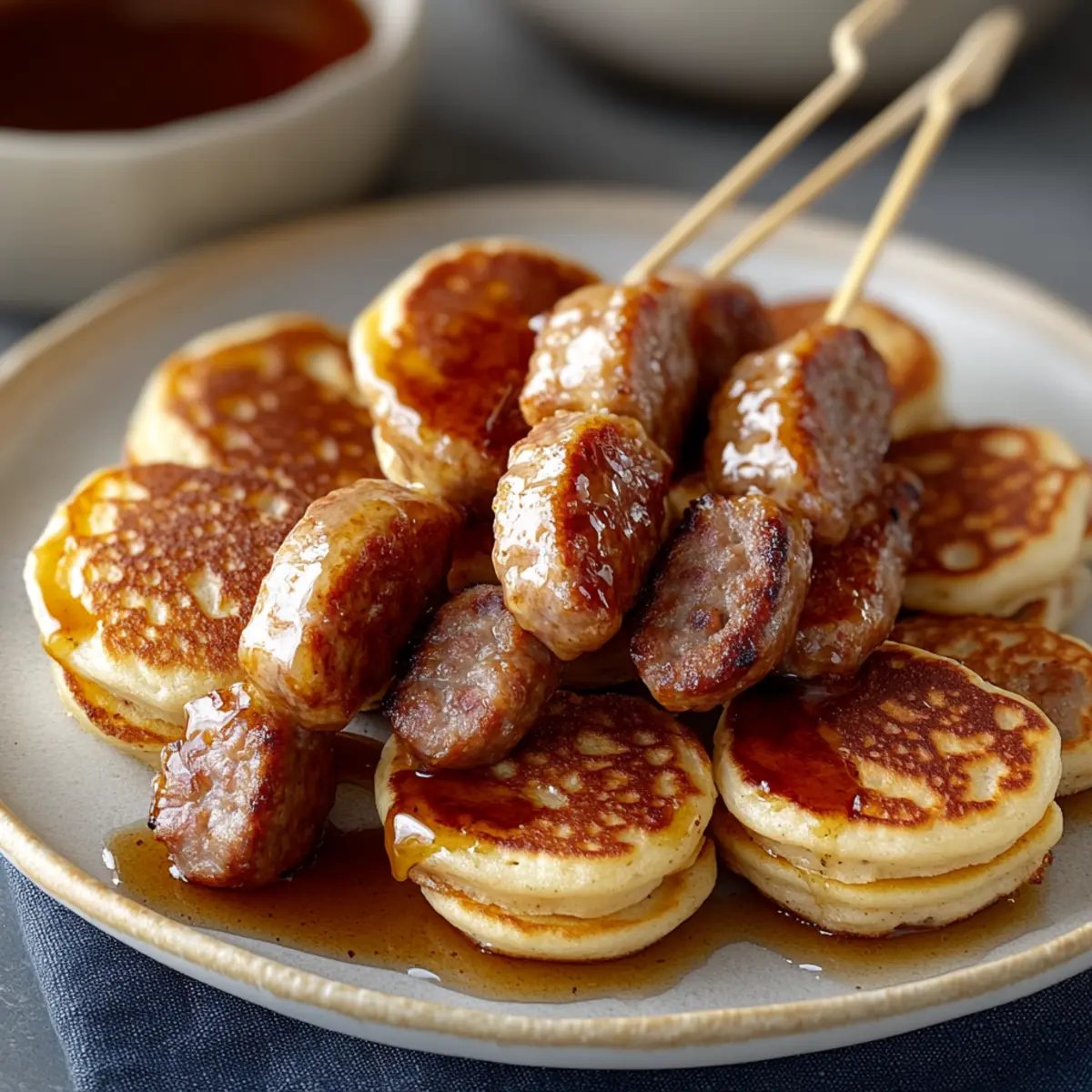 Sausage Pancake Skewer