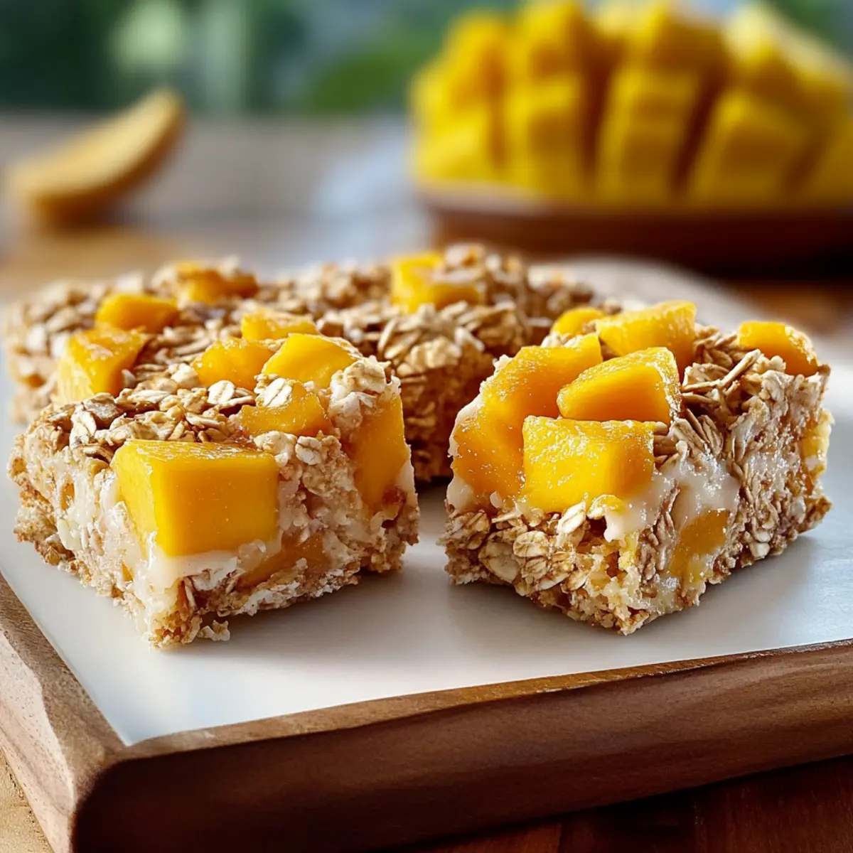Tropical Mango Flapjacks Breakfast Delight