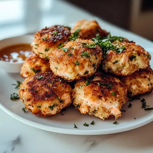 Crispy Garlic Herb Salmon Croquettes