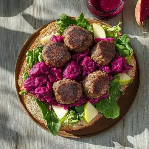 Savory Swedish Meatball Sandwich