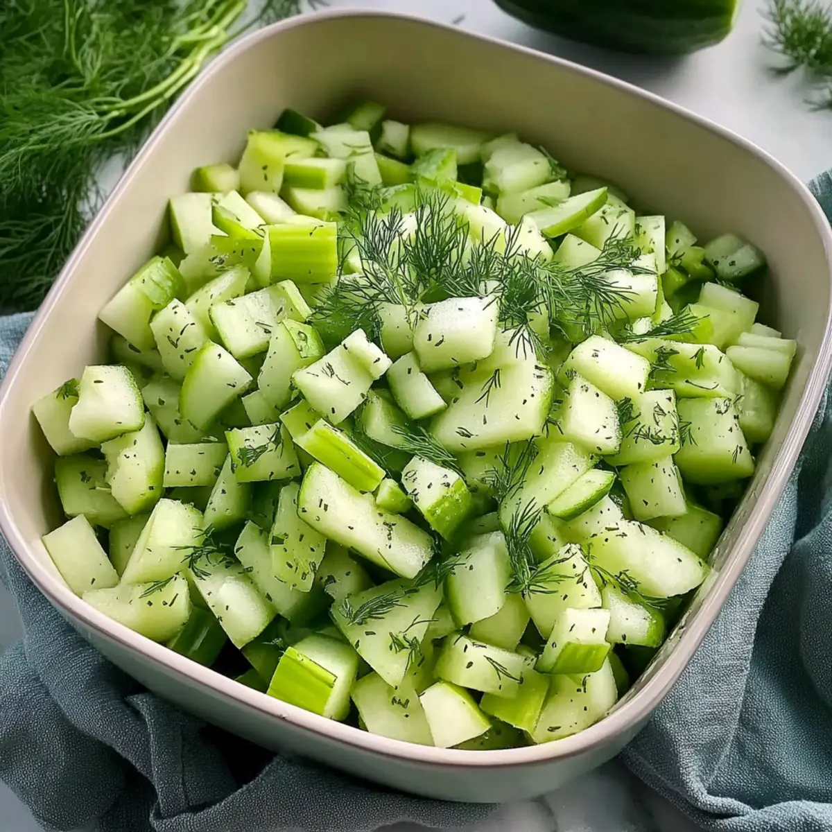 Crunchy Cucumber Celery Salad with Green Apple