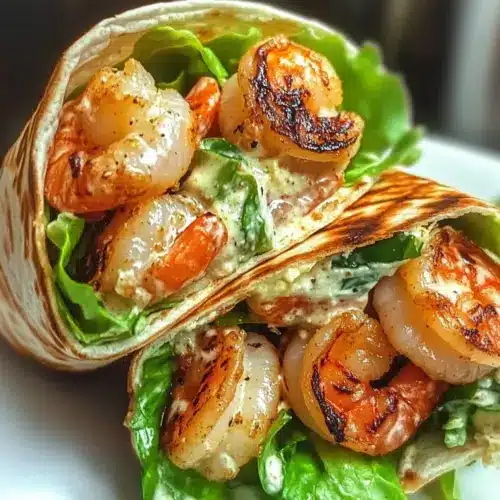 Grilled Shrimp Caesar Wraps