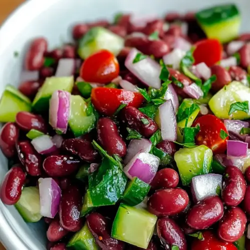 Kidney Bean Salad with Vegetables