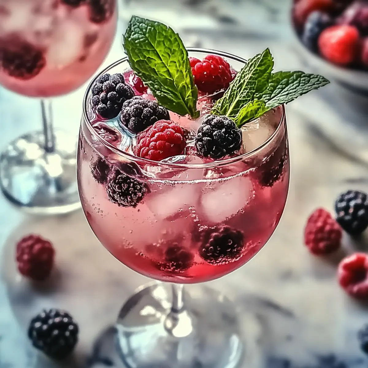 Lillet Wild Berry Alcohol-Free Mocktail
