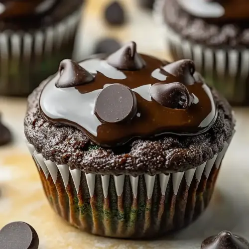 Healthy Chocolate Spinach Muffins