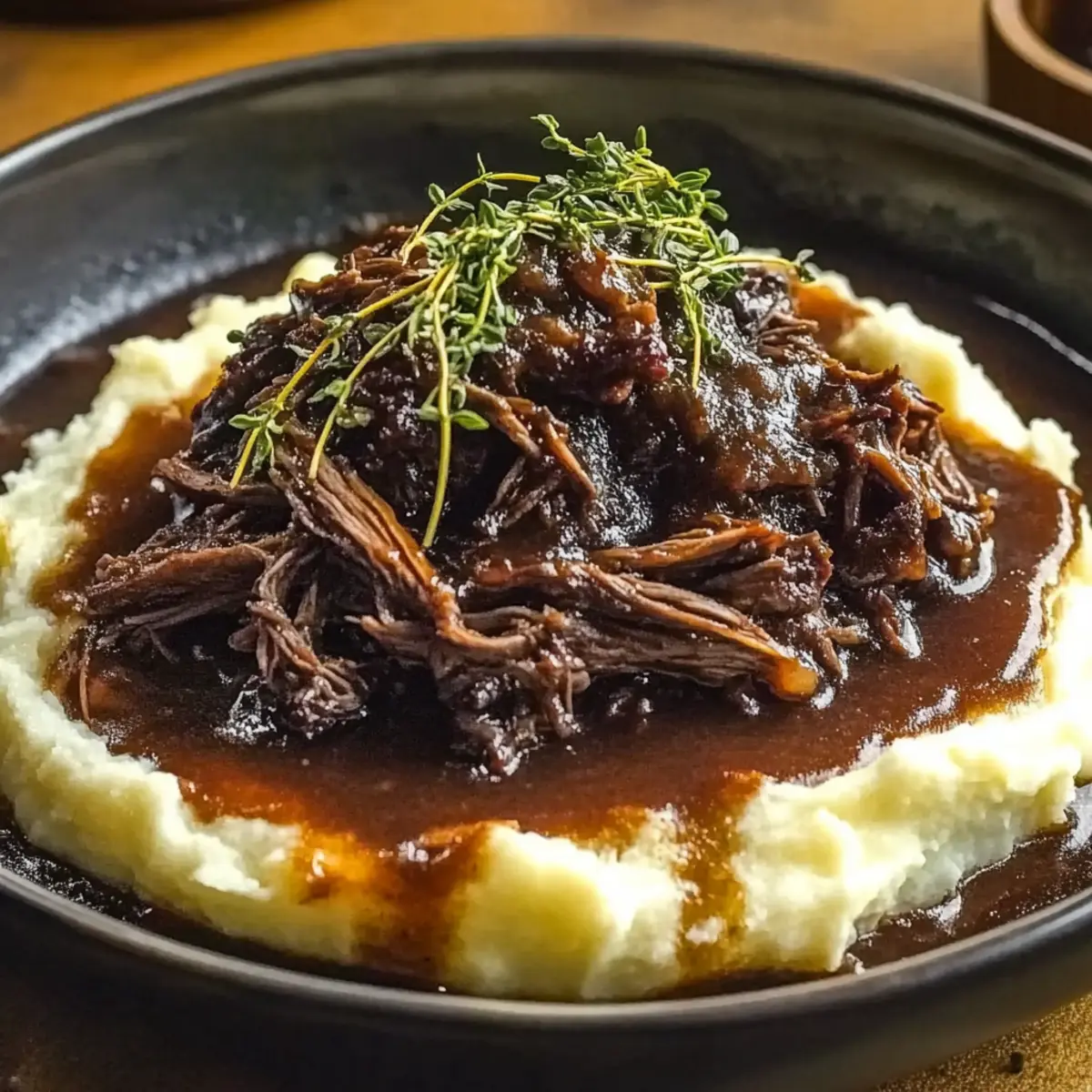 Savory Slow Cooker Beef Manhattan