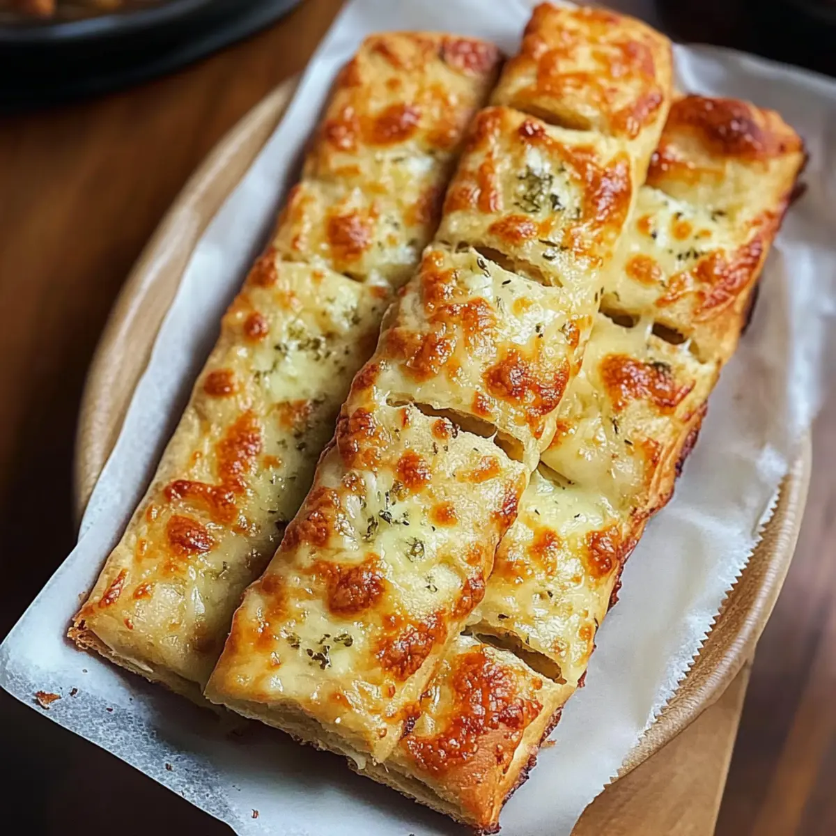 Crispy Sourdough Cheesy Breadsticks