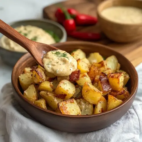 Vegan Smashed Potato Salad