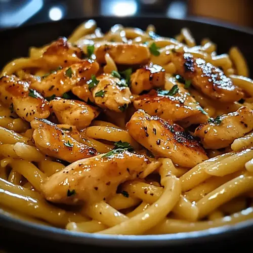 Sticky Smoky Garlic Butter Chicken Pasta