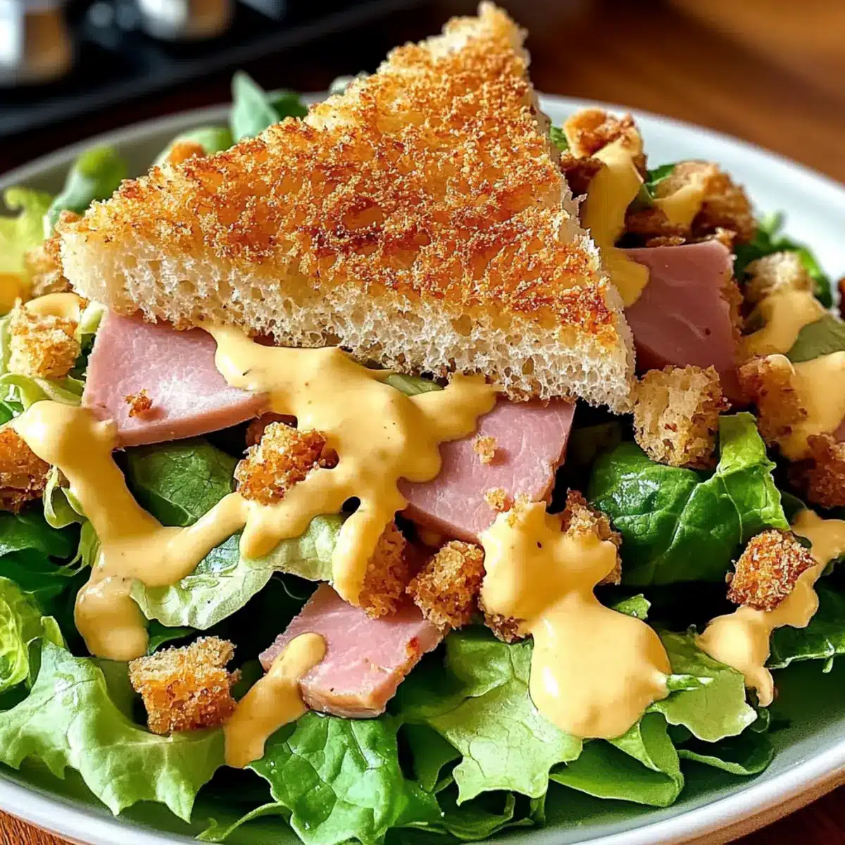 Crispy Columbia 1905 Salad with Ham and Swiss Cheese
