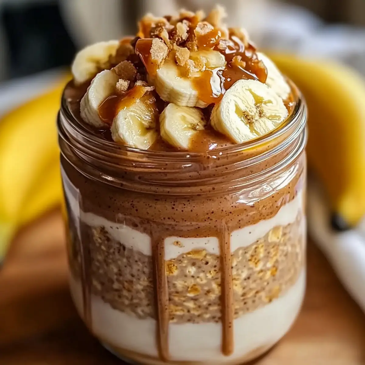 Banana Toffee Overnight Oats