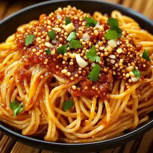Spicy Potato Noodles with Garlic and Chili Sauce