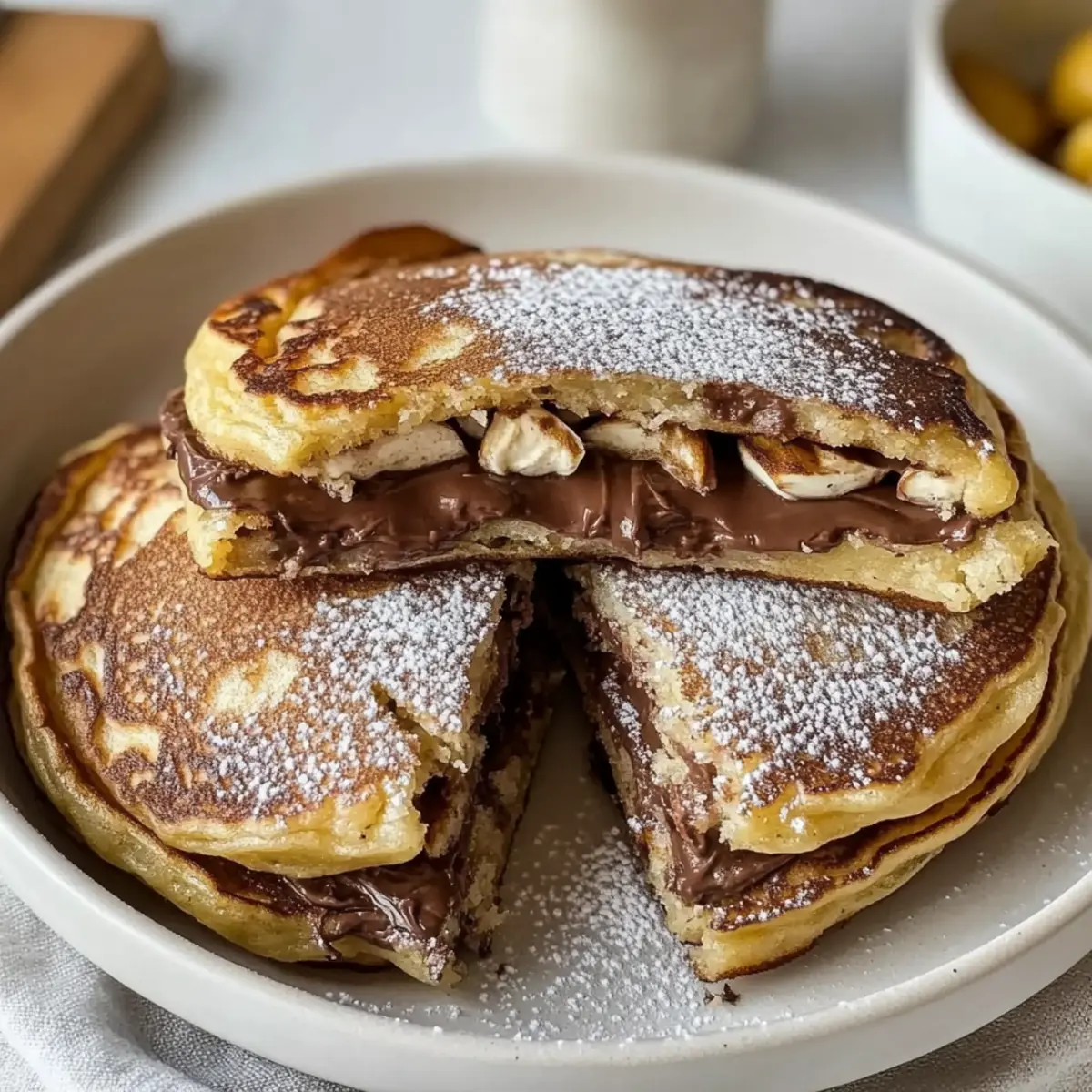Crispy Nutella Pancake Sandwich